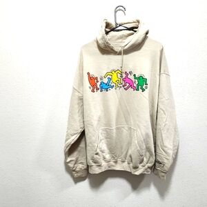 Ripple Junction Cream Hoodie with Signature Accent